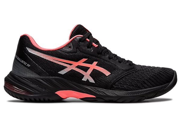 ASICS Netburner Ballistic FF 3 Women s Netball Shoes Black Papaya Sims Sports Store